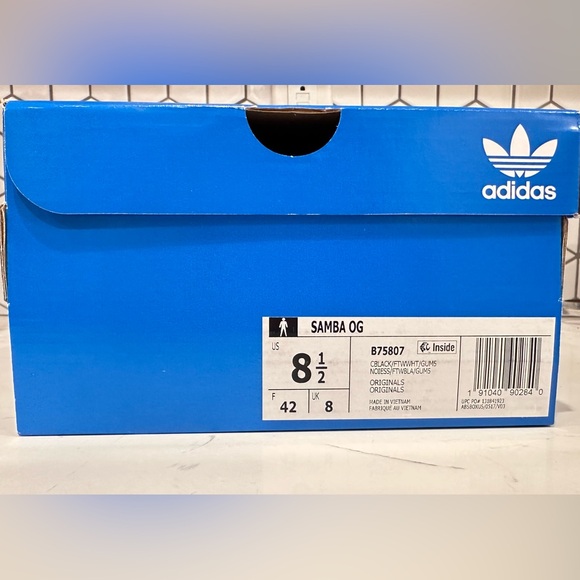 Adidas Sambas Brand New Black Mens 8.5 W/10 - Picture 5 of 5